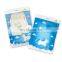 Custom Printed Laminated Plastic Underwear Cloth Packaging Bags with Ziplock Flat 3 Sides Seal Pouch Front Clear With Euro Slot