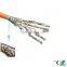 Ultra Flat Ethernet Shield LSZH 1000ft 100m1000mhz price per meters 22awg cat7 CAT6A Cat 7 network Cable