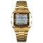 Luxury goods stainless steel strap 1381 military watch with 2time and 5alarm Relojes De Marca
