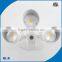 Pro 180-Degree 3-Head Dual Detection Zone White 30W LED Motion-Activated Flood Light