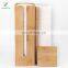 Bathroom Bamboo Toilet Paper Holder Spare Organizer, Vertical Free-Standing Compact Organizer, can Hold 4 Rolls of Toilet Paper