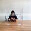 Clear Desk Dividers Tri-folding  Acrylic Sneeze Guard for School Student Office