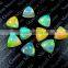 Ethiopian Opal 6x6 mm trillion cabochon