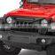 Matte Black With lights Front Grill  For 18-21 Jeep Wrangler JL & Gladiator JT