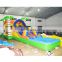 Commercial inflatable water slide with pool cyclone inflatable water slip and slide