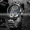 CADISEN 9054 Classic black metal stainless steel strap day showed quartz analog waterproof fashion watch man