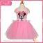 Cartoon character vermilion brace gauze dress decorated with circular pattern halloween costume