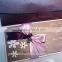 Purple Color Luxury and Simple Design Wedding Card 2016 with ribbon