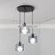 Industrial Metal Black Cage Flush Mount Ceiling Lamp Light Fixture LED Pendant Light