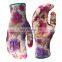 Flower Pattern liner Nitrile Coated Oil Resistant Safety Hand Protection Garden Gloves