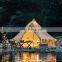 Outdoor waterproof emperor bell tent large family  yurt tent glamping luxury bell tent