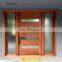 Modern Exterior Double Doors Shaker Style Teak Wood Door
