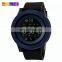 original design black big dial fashion waterproof silica gel strap skmei 1255 digital smart watch for men
