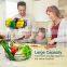 High Quality 2-Tier Black Countertop Fruit Vegetables Basket Bowl Storage With Banana Hanger