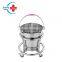 HC-M112 surgical trolley stainless steel material Water cleaning kick bucket medical used