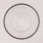 Wholesale Banquet Wedding Gold Silver Rimmed Glass Charger Plate