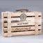 solid woodchips wine box crate for double wine bottles                        
                                                                                Supplier's Choice