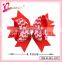 Adult ribbon bow hair accessories hot selling hair bows with clips,cheerleading ribbon