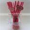 Christmas Decorations Wholesale Snowman Christmas Drinking Paper Straws with tags