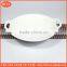 Ceramic Pan Good Sales Porcelain Round Shape Large Soup Bowl With Handles, Ceramic Big Size Soup Bowl Tableware Kitchen
