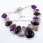 Perfect Multi Color 925 Sterling Silver Necklace, Gemstone Silver Jewellery, Handmade Silver Jewellery