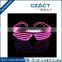 CE RoHS approved el shutter party glasses fast blink constant on colourful cool fashion led glasses