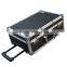 high grade aluminum build-in draw bar shock resistance tool box with code lock