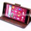 Protective leather case Business style phone bag case with flip cover for Sony Z4