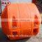 Large diameter floating clamps with 24'' hdpe pipe for sea dredger