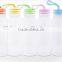 Custom design Leakproof Sports Glass Water Bottle with Silicone cover BPA Free