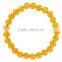 Fashion Charm Bangle Latest Design Daily Wear Bangle 8 mm 7.5 Inch Yellow Dye Jade Gemstone Bracelet