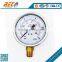 High performance half Stainless steel anti vibration air pressure guage