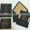 2016 black gold hot foil black cards for wedding invitations card                        
                                                Quality Choice