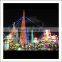 outdoor Christmas light sculpture tower