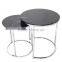 round glass top side table hotel table