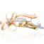 fashionable flower shape alloy enamel crystal hair clip