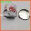 Round tin money box