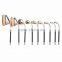 Soft synthetic hair special handle 9 pieces make up brush set