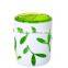 Three-dimensional green leaves toothbrush holder