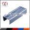 Decorative metal studs of galvanized metal runner track