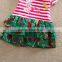 4-8y (H4650) Girls New Dresses Striped Neat Summer Children Clothes Hot Girls Dresses Rabbit Applique Frocks Children