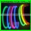 Customized size 5*275mm glow necklace, 100pcs per packing 11 inch glow sticks necklace