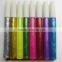 Multi-color glitter pen for filling drwaing soft tube washable glitter pen