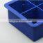 Kingdom Extra Large 4.5cm Home Ice Cube 4 Square Silicone Ice Cube Mold Icecube Tray Mould