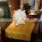 Ceramic owl holder with plastic electric candle for indoor decoration