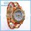 Japan Movt 3 atm Waterproof Geneva 2015 Women Watch Stainless Steel Case Back