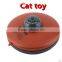 2016 new battery operated toy cat yellow undercover fabric moving mouse cat's meow