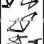 2015 new thru axle/QR 26" fat bike full carbon snow frame 120mm BSA/BB30 carbon fat bike frame for 5.0" fat tire bike