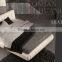 2014 newest modern cheap white leather bed T004-2