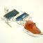 Kyanite & Sunstone Raw Gemstone 925 Sterling Silver Pendant, Rough Gemstone Designer Jewelry, Natural Gemstone Fashion Jewelry
